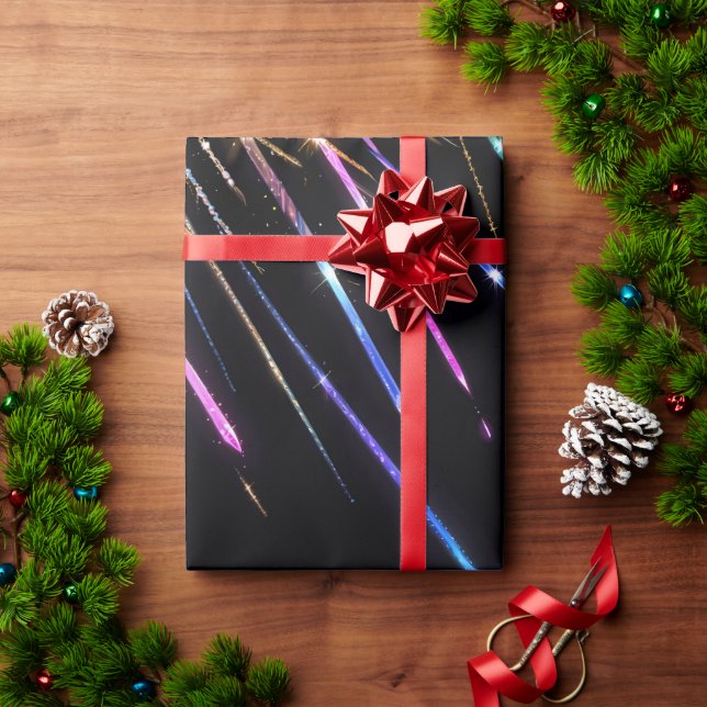 Mehrfarbige Commit Streaks Geschenkpapier (Feiertagsgeschenk)