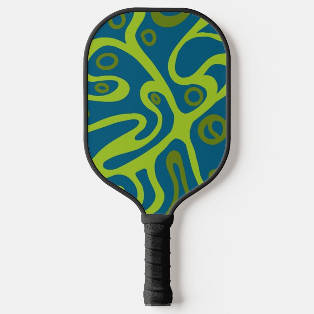 Mehrfarbige Doodles Pickleball Schläger (Vorderseite)