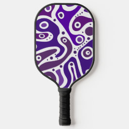 Mehrfarbige Doodles Pickleball Schläger
