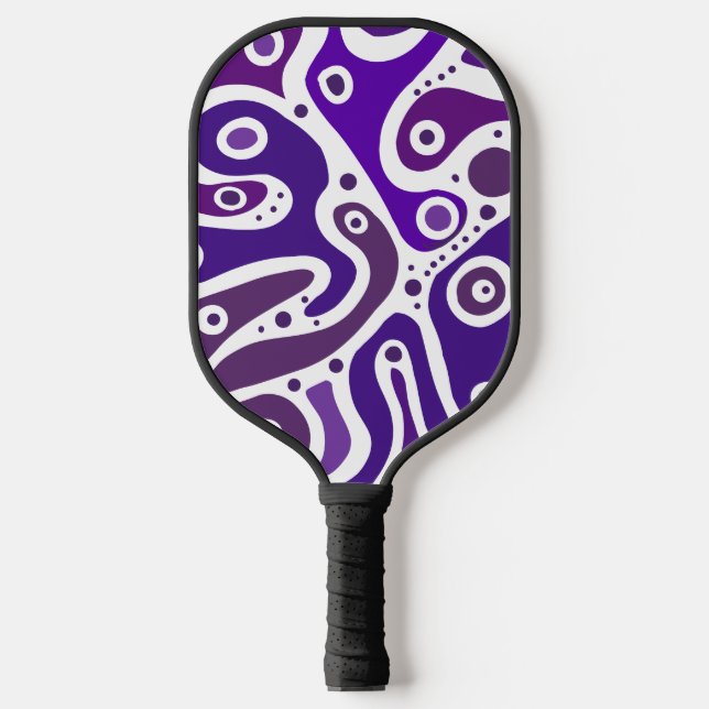 Mehrfarbige Doodles Pickleball Schläger (Vorderseite)