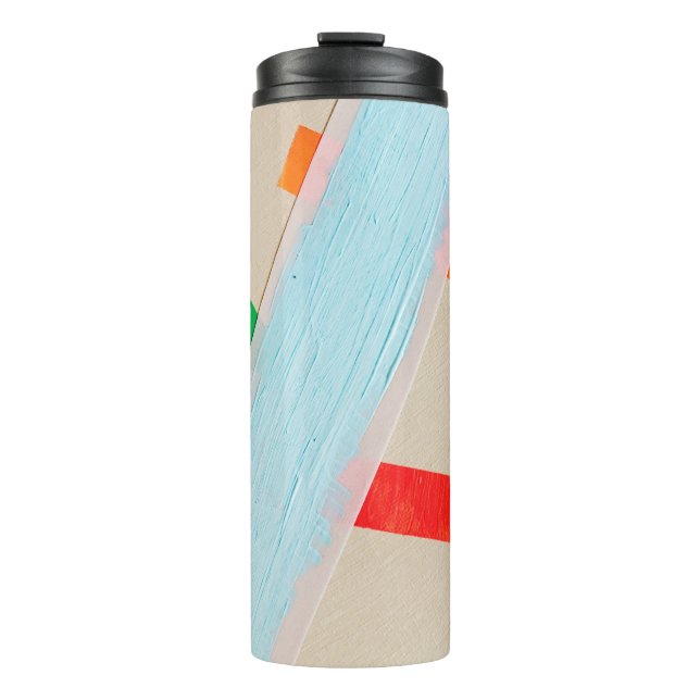 mehrfarbige Farben Thermosbecher (Vorderseite)