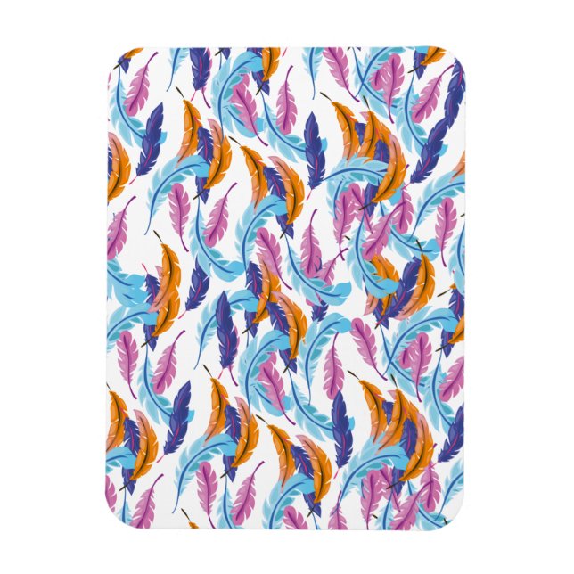 mehrfarbige Feathers Magnet (Vertikal)