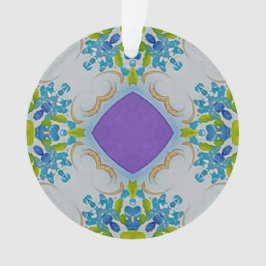 Mehrfarbige florale Mosaike Acryldekoration Ornament