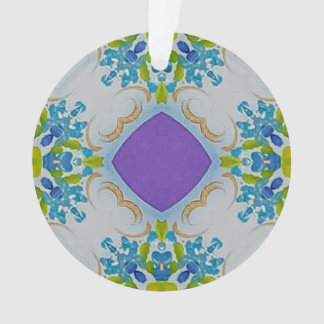 Mehrfarbige florale Mosaike Acryldekoration Ornament