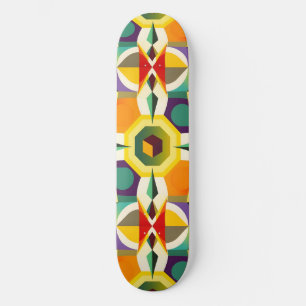 Mehrfarbige Form 1 Skateboard