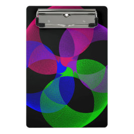 Mehrfarbige Fusion Geometrische Mini-Schreibunterl Mini Klemmbrett