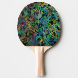 Mehrfarbige gekritzelte abstrakte Kunst Tischtennis Schläger