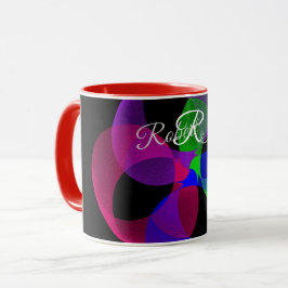 Mehrfarbige geometrische Fusion Coffee Mug Tasse