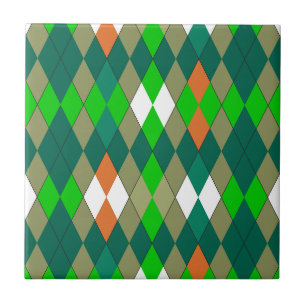 Mehrfarbige geometrische Muster Rauten Minimalismu Fliese