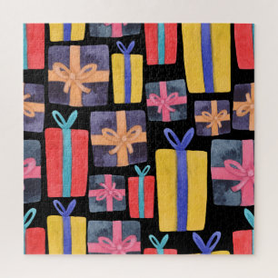 Mehrfarbige Geschenke Aquarell Nahtlos