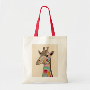 Mehrfarbige Giraffe Tragetasche