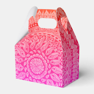 Mehrfarbige handgezeichnete Mandala-Geschenkboxen Geschenkschachtel