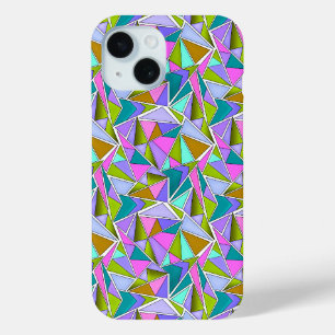 Mehrfarbige helle Neon-Geometrie-Muster Case-Mate iPhone Hülle