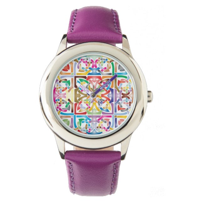 mehrfarbige Himmelsbeobachtung Armbanduhr (Vorderseite)