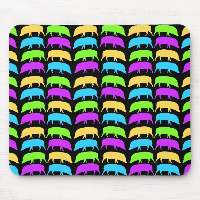mehrfarbige Hogs Mousepad (Vorne)