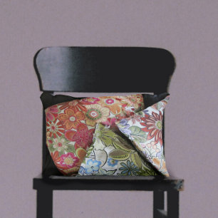 Mehrfarbige Imitate bestickt mit Boho Chic Dekokissen