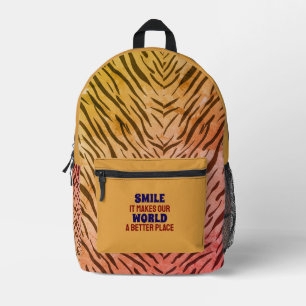 Mehrfarbige Inspirierende Aufschrift Bedruckter Rucksack