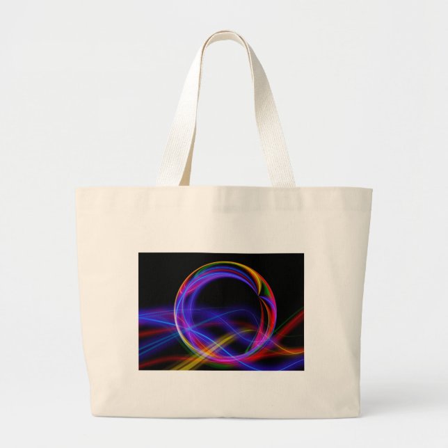 Mehrfarbige Jumbo-Tasche. Jumbo Stoffbeutel (Vorne)