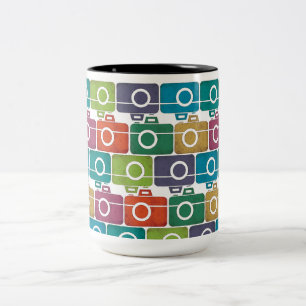 Mehrfarbige Kamera-Tasse Zweifarbige Tasse