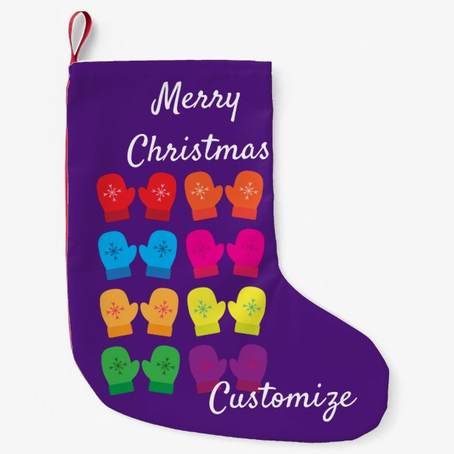 mehrfarbige Knitterfütter Thunder_Cove Kleiner Weihnachtsstrumpf (Vorderseite)