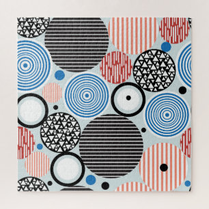 Mehrfarbige Kreise, grafisches Musterdesign.