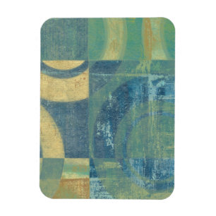Mehrfarbige Kreise und Panels Magnet