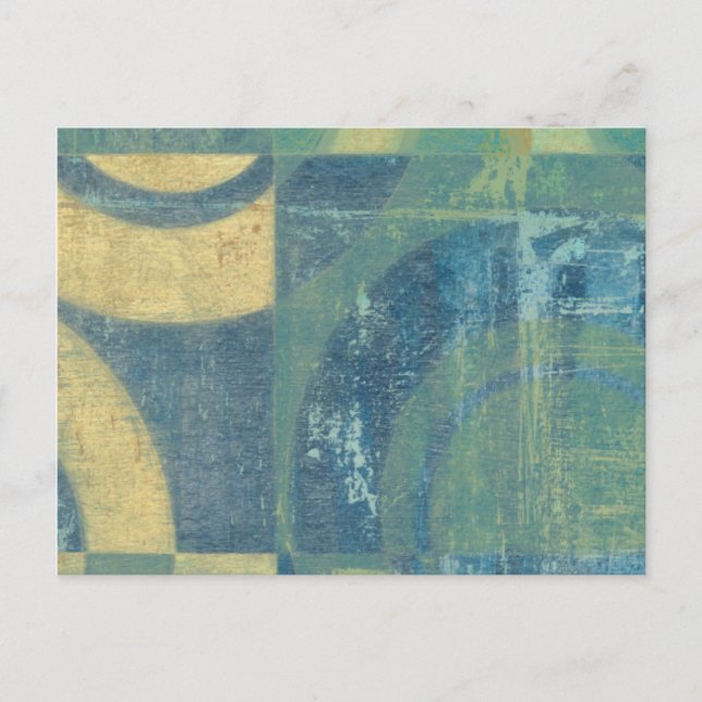 Mehrfarbige Kreise und Panels Postkarte (Vorderseite)