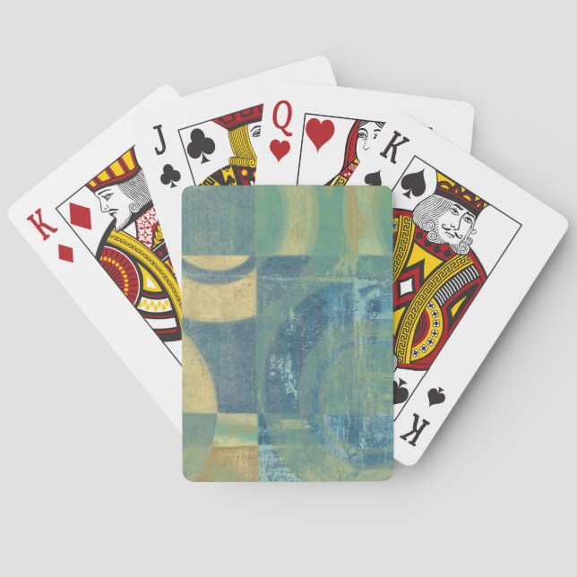 Mehrfarbige Kreise und Panels Spielkarten (Rückseite)
