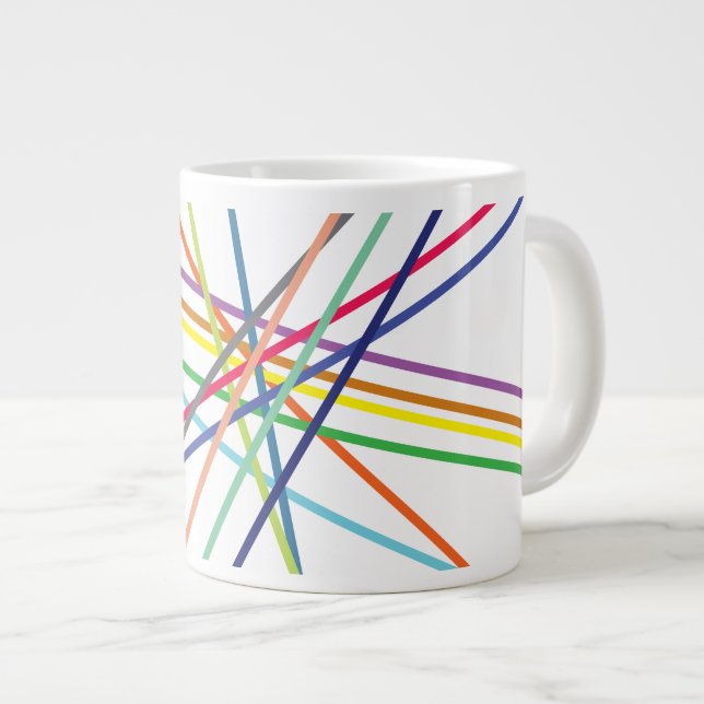 mehrfarbige Kreuzungen Jumbo-Tasse (Vorderseite Rechts)