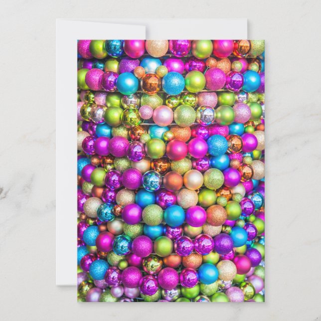 mehrfarbige Kugelschmuck (Vorderseite)