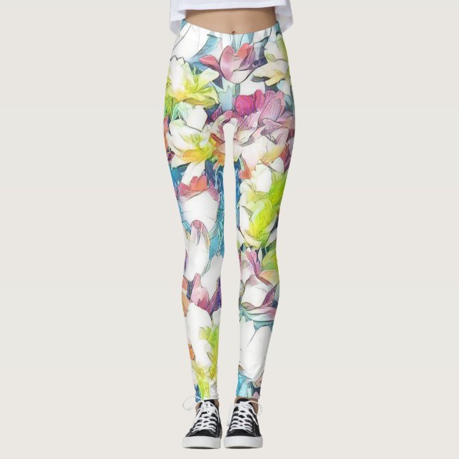 mehrfarbige Leggings (Floating) (Vorderseite)