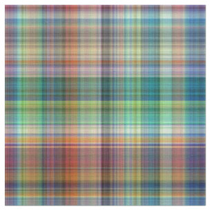 Mehrfarbige Madras Karierte Streifen Druckmuster Stoff