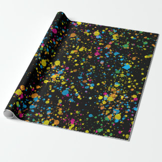 Mehrfarbige Mini-Paint-Spritzer Confetti Blast Geschenkpapier