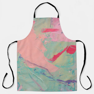 Mehrfarbige Ölfarbe Textur. Abstrakter Kunstgriff Schürze