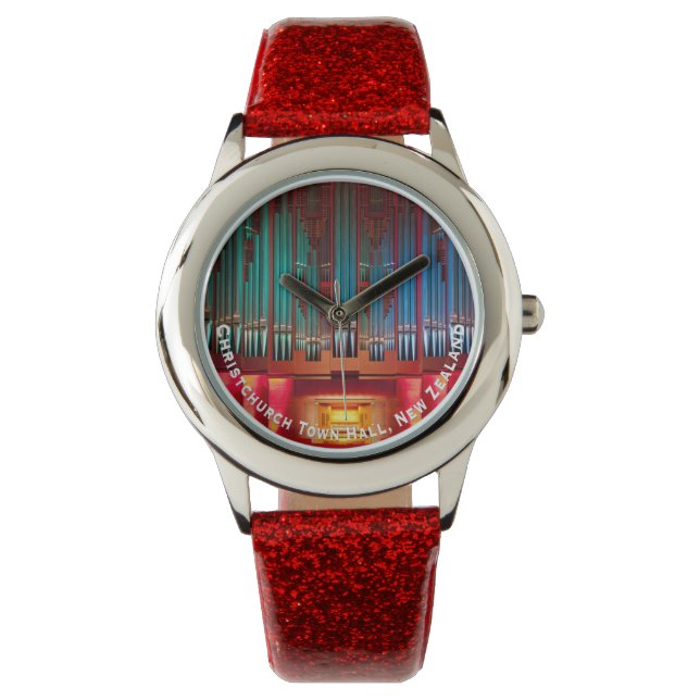 mehrfarbige Orgelpfeife Armbanduhr (Vorderseite)