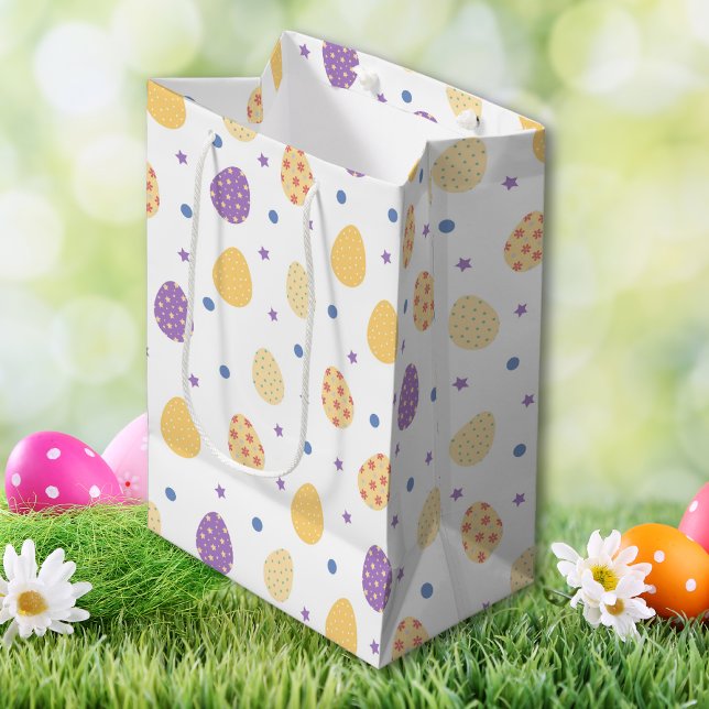 mehrfarbige Ostereier Mittlere Geschenktüte (Multicolored Easter Eggs Medium Gift Bag)