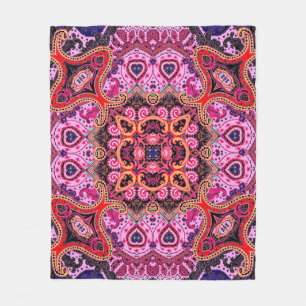 Mehrfarbige Paisley, Schal-Druckdesign Fleecedecke