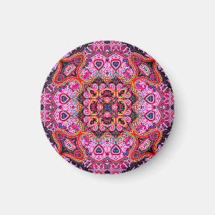 Mehrfarbige Paisley, Schal-Druckdesign Magnet