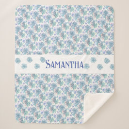 mehrfarbige Pastel Patchwork Daisy Sherpadecke