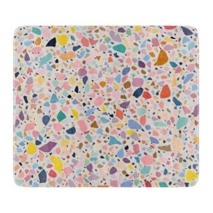 Mehrfarbige Pastell-Terrazzo-Schneidbrett Schneidebrett
