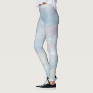 Mehrfarbige Pastellwolken Leggings