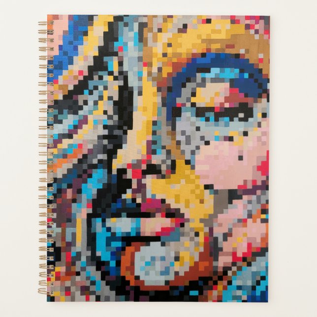 Mehrfarbige Pixel-Erstellung Planer (Vorderseite)
