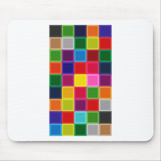 Mehrfarbige Plätze und Streifen Girly Mousepad