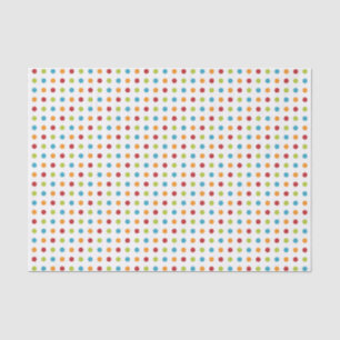 Mehrfarbige Polka-Punkte Seidenpapier