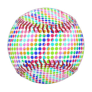 mehrfarbige Polka-Punkte Thunder_Cove Baseball