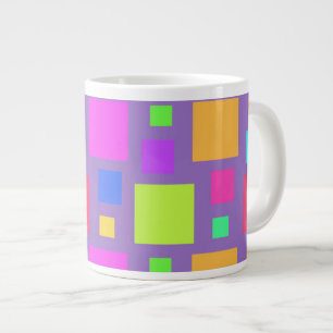 Mehrfarbige Quadrate 2011 Jumbo-Tasse