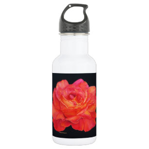 Mehrfarbige Rose auf Leinwand Trinkflasche