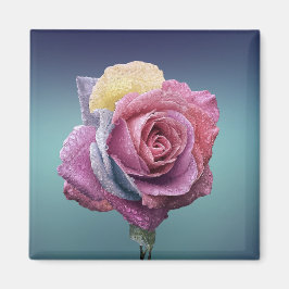 mehrfarbige Rose Magnet
