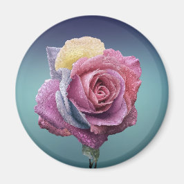 mehrfarbige Rose Magnet