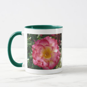 mehrfarbige Rose Tasse
